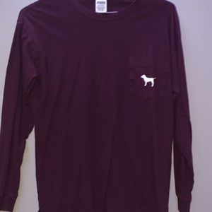 Victoria’s Secret Maroon Long Sleeve Tee